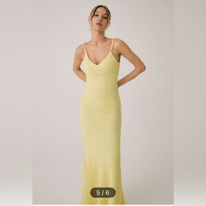 Commense backless cami midi dress